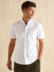 Joules Oxford White Short Sleeve Classic Fit Shirt - Image 2 of 8