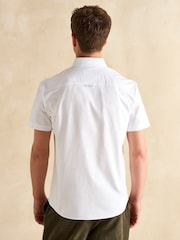 Joules Oxford White Short Sleeve Classic Fit Shirt - Image 3 of 8