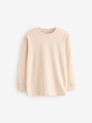 Ecru White Long Sleeve Cosy T-Shirt (3-16yrs) - Image 1 of 3