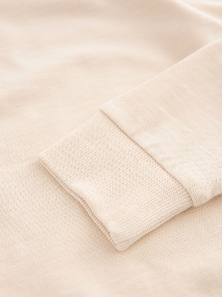 Ecru White Long Sleeve Cosy T-Shirt (3-16yrs) - Image 3 of 3