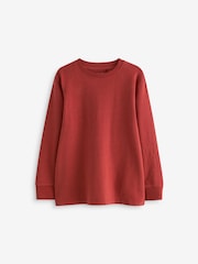 Rust Brown Long Sleeve Cosy T-Shirt (3-16yrs) - Image 1 of 3