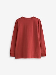 Rust Brown Long Sleeve Cosy T-Shirt (3-16yrs) - Image 2 of 3