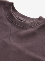Purple Long Sleeve Heavyweight Washed T-Shirt (3-16yrs) - Image 3 of 3