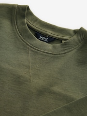 Khaki Green Long Sleeve Heavyweight Washed T-Shirt (3-16yrs) - Image 3 of 4