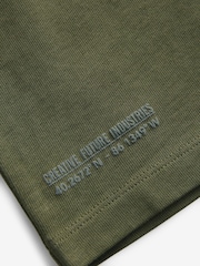 Khaki Green Long Sleeve Heavyweight Washed T-Shirt (3-16yrs) - Image 4 of 4