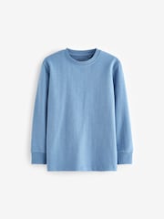 Light Blue Long Sleeve Cosy T-Shirt (3-16yrs) - Image 1 of 3