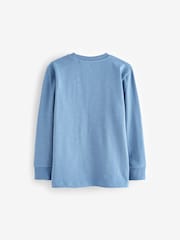 Light Blue Long Sleeve Cosy T-Shirt (3-16yrs) - Image 2 of 3