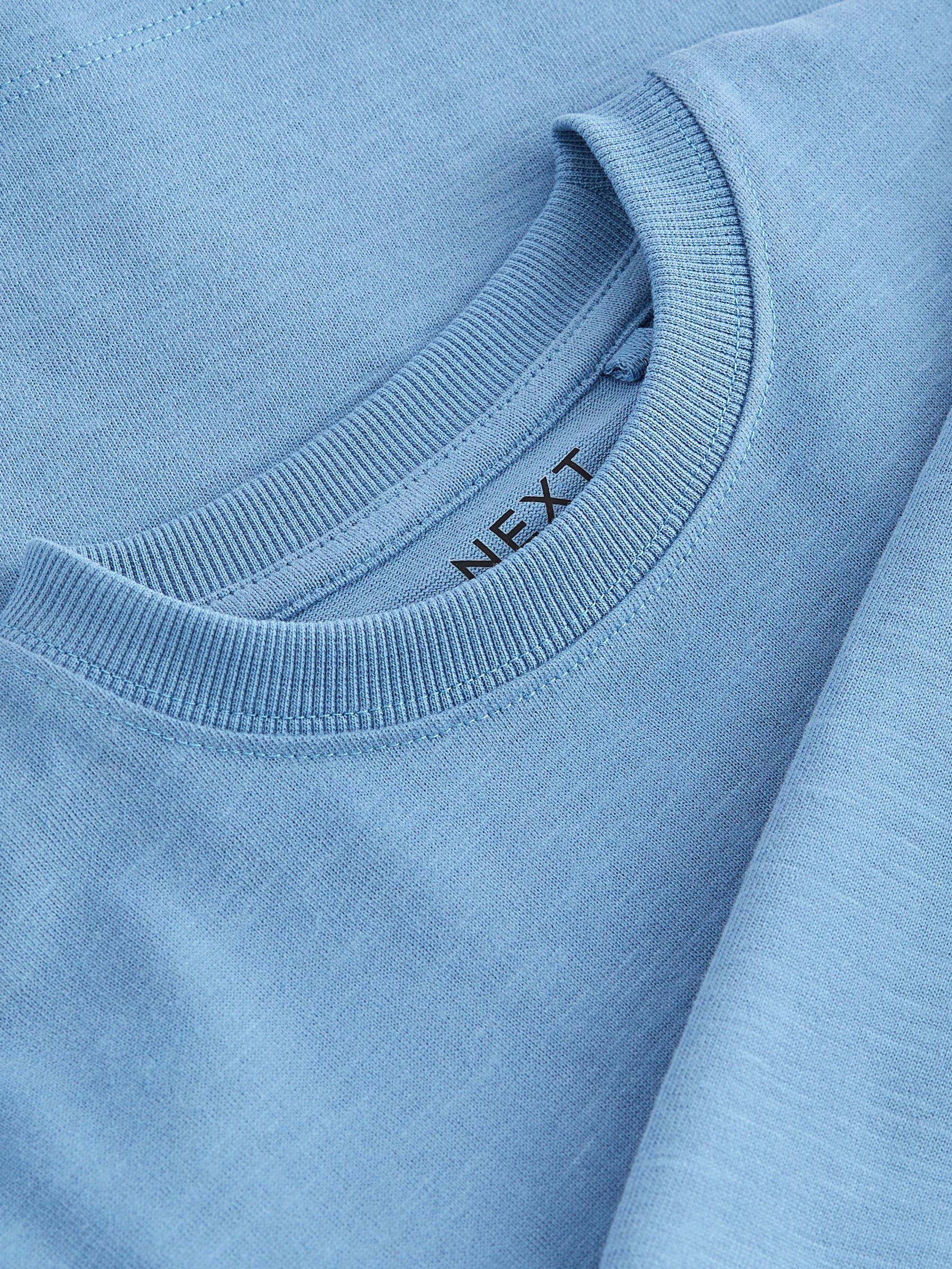 Soft short-sleeved sweatshirt with breast pocket - light