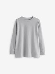 Light Grey Long Sleeve Cosy T-Shirt (3-16yrs) - Image 1 of 3
