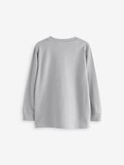 Light Grey Long Sleeve Cosy T-Shirt (3-16yrs) - Image 2 of 3