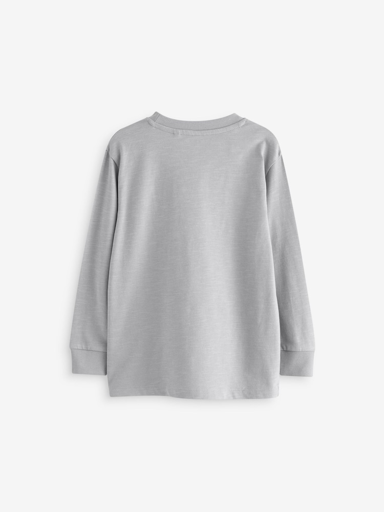 Gris claro - Camiseta de manga larga calentita (3-16años) - Imagen 2 de 3 Gris claro - Camiseta de manga larga calentita (3-16años) - Imagen 2 de 3