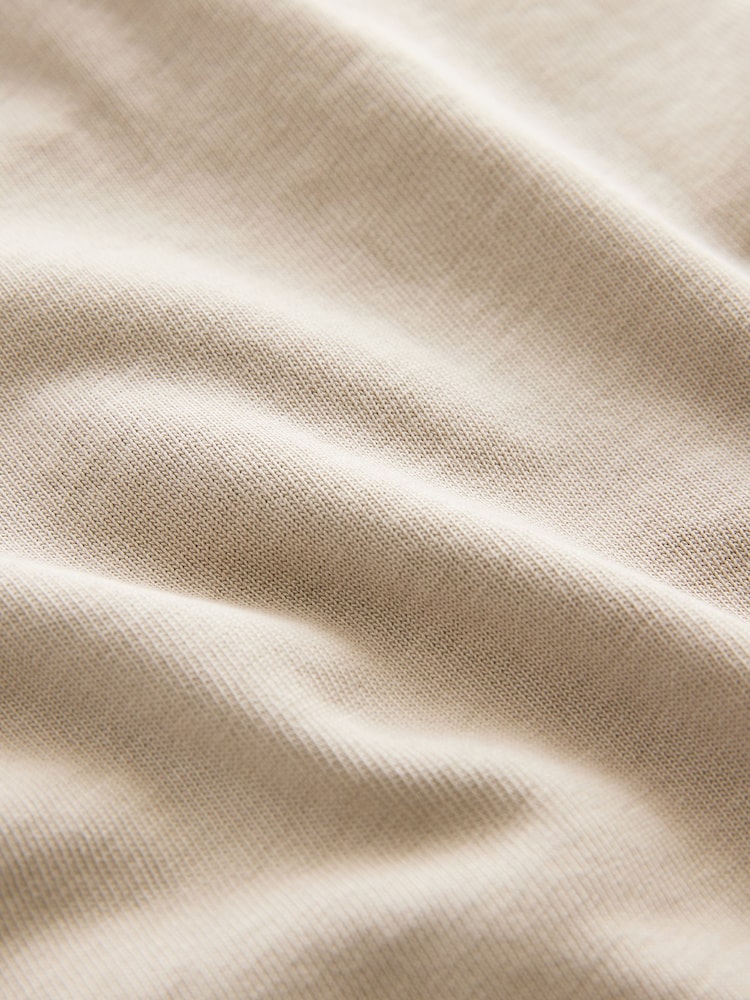 Natural Long Sleeve Heavyweight Washed T-Shirt (3-16yrs) - Image 4 of 4