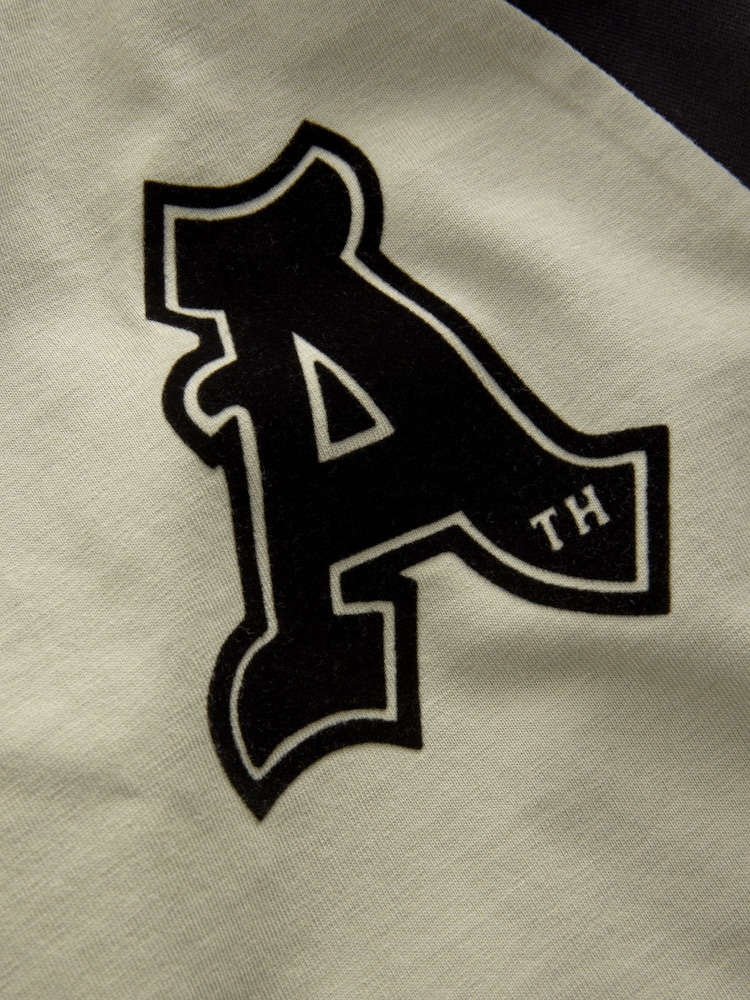 Noir/Blanc/Pierre Grunge Varsity - Relaxed Fit Graphic Print Short Sleeve 100% Cotton T-Shirts 3 Pack (3-16yrs) - Image 6 of 9