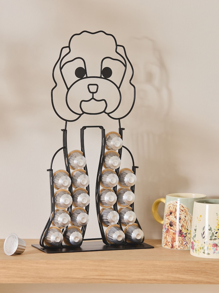 Black Charlie the Cockapoo Coffee Pod Holder - Image 1 of 3