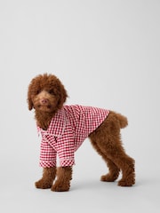 Gap Red Gingham Pet Softest Flannel Pyjamas One-Piece - Image 1 of 1