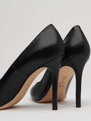 LK Bennett Black Trench Leather Fern Courts - Image 3 of 3