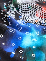 Black Football Relaxed Fit Short Sleeve Graphic Print T-Shirt (3-16yrs) - Image 4 of 4