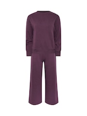 Viola - M&Co Petite Set felpa e pantaloni joggers a gamba larga - Immagine 5 di 5
