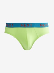 Bright Contrast Colour Waistband 10 pack Bright Waistband Briefs 8 Pack - Image 2 of 13