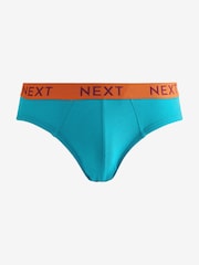 Bright Contrast Colour Waistband 10 pack Bright Waistband Briefs 8 Pack - Image 4 of 13