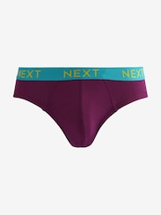 Bright Contrast Colour Waistband 10 pack Bright Waistband Briefs 8 Pack - Image 5 of 13