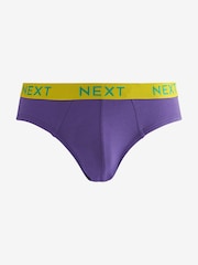 Bright Contrast Colour Waistband 10 pack Bright Waistband Briefs 8 Pack - Image 6 of 13