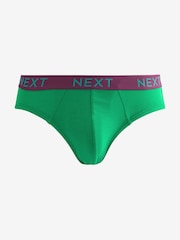 Bright Contrast Colour Waistband 10 pack Bright Waistband Briefs 8 Pack - Image 7 of 13