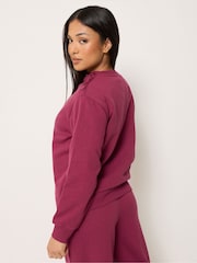 Rosso - M&Co Petite Set felpa e pantaloni joggers a gamba larga - Immagine 5 di 6