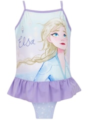 Character Purple Disney Frozen Elsa Swimsuit - Image 1 of 5