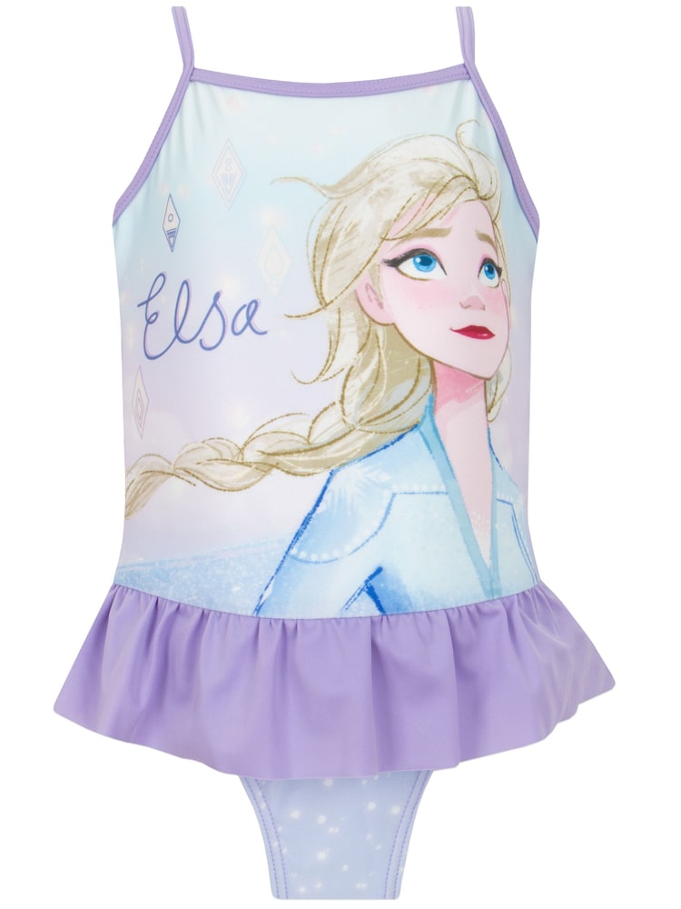 Character Purple Disney Frozen Elsa Swimsuit - Image 1 of 5