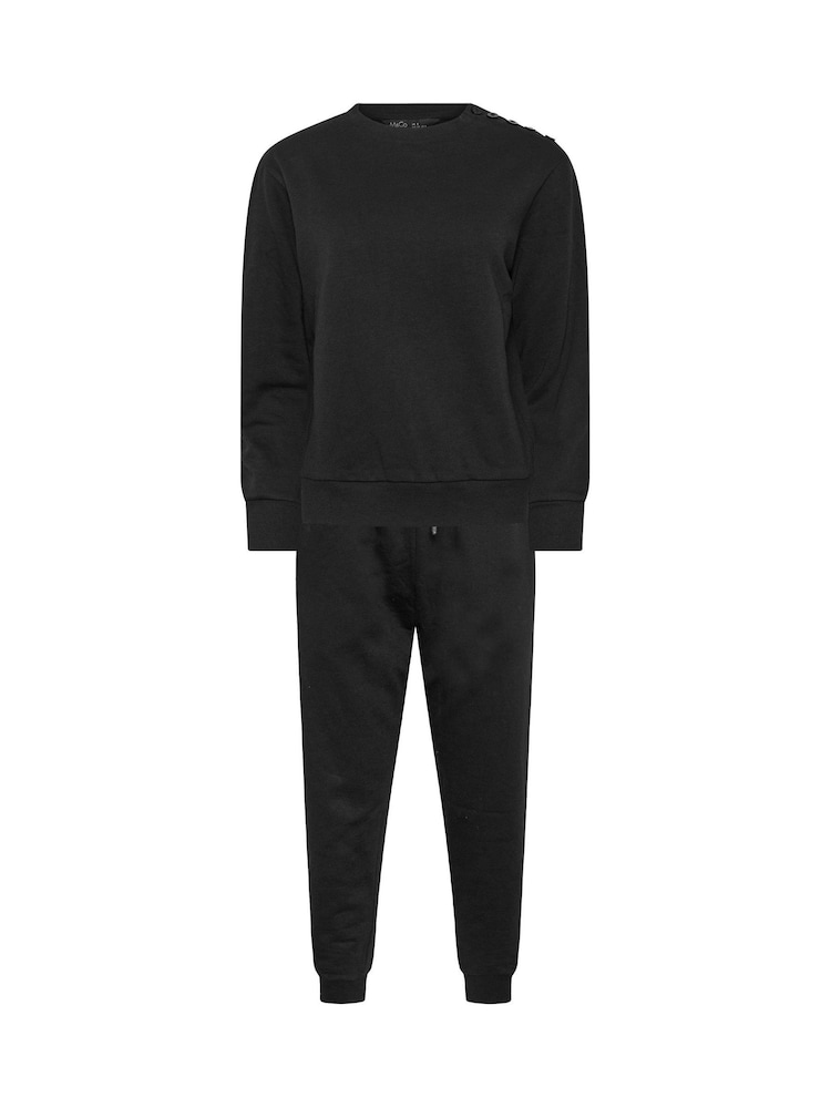 M&Co Black Petite Sweat Top & Cuffed Leg Joggers Set - Image 5 of 5 M&Co Black Petite Sweat Top & Cuffed Leg Joggers Set - Image 5 of 5
