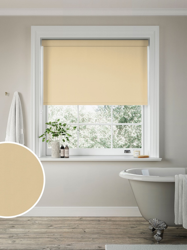 Jute Natural Echo Made to Measure Blackout Roller Blind - Image 1 of 6