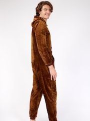 Character Brown Star Wars Chewbacca Fleece All In One - Image 2 of 4