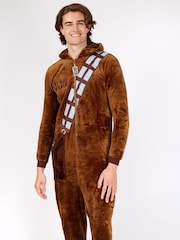 Character Brown Star Wars Chewbacca Fleece All In One - Image 3 of 4