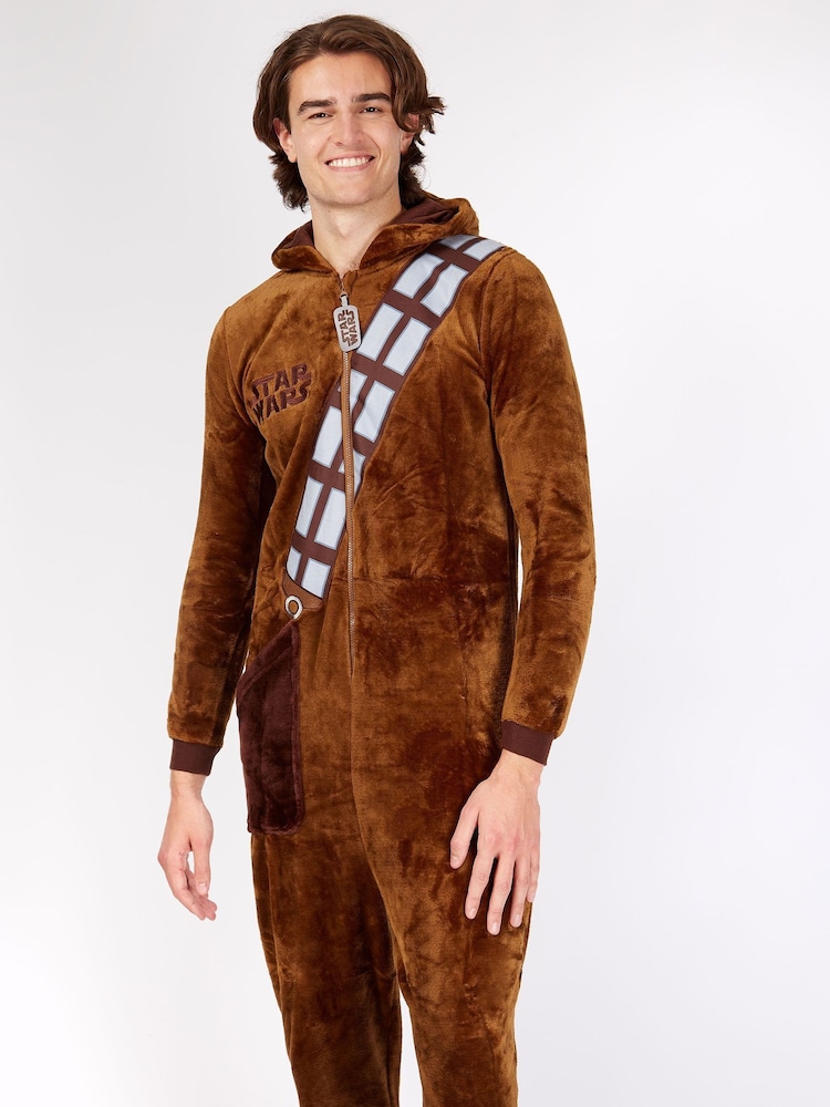 Character Brown Star Wars Chewbacca Fleece All In One - Image 3 of 4