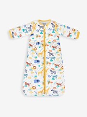 JoJo Maman Bébé White Safari 3.5 Tog Baby Sleeping Bag - Image 4 of 6