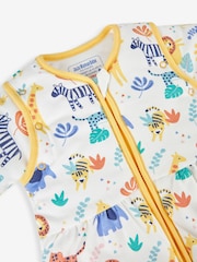 JoJo Maman Bébé White Safari 3.5 Tog Baby Sleeping Bag - Image 5 of 6
