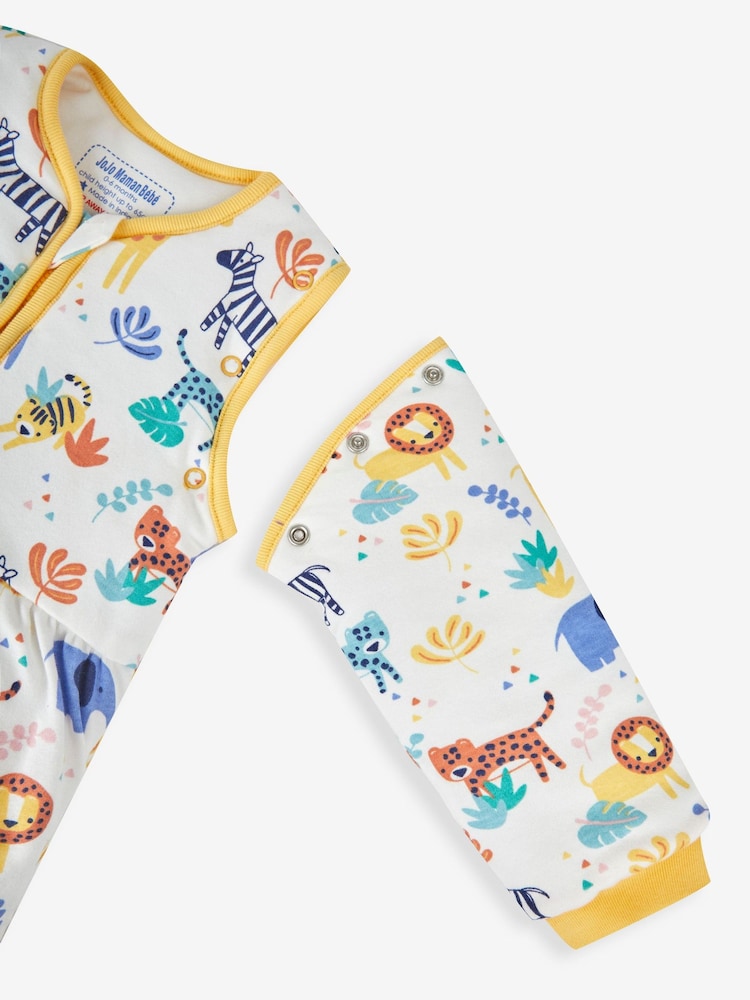 JoJo Maman Bébé White Safari 3.5 Tog Baby Sleeping Bag - Image 6 of 6