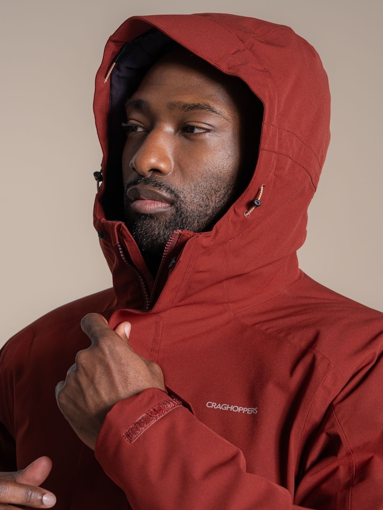 Craghoppers Red Lorton II Waterproof Jacket - Image 6 of 6 Craghoppers Red Lorton II Waterproof Jacket - Image 6 of 6