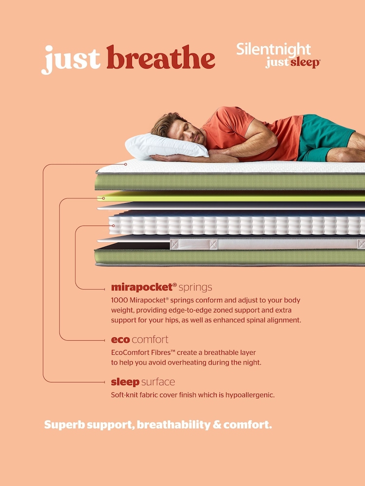 Silentnight Just Sleep Breathe Rolled Mattress - Image 2 of 4