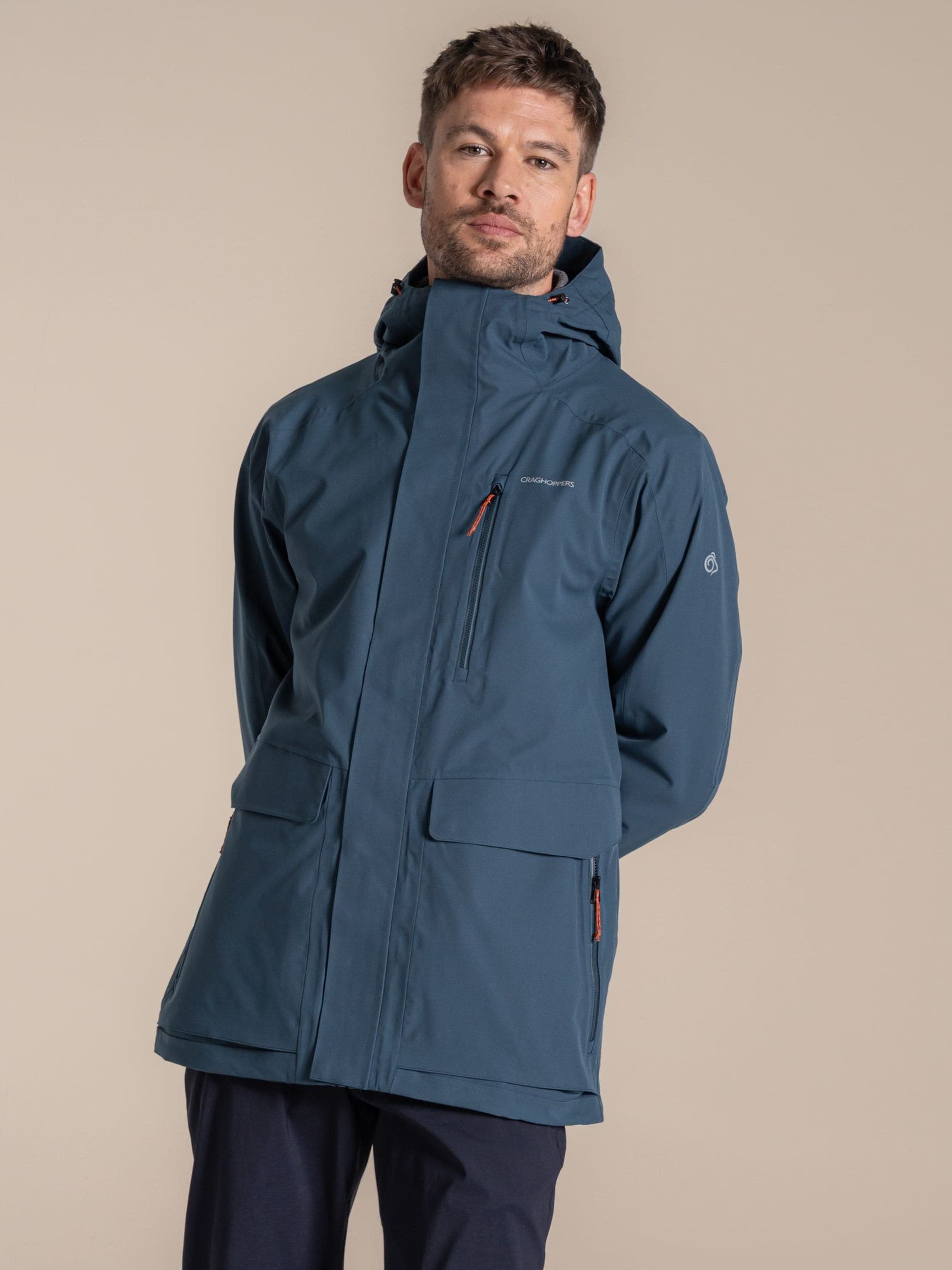 Craghoppers Men's Navy Blue Lorton Ii Waterproof Jacket - Image 3