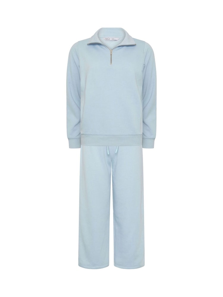 Blu - M&Co Petite Set felpa e pantaloni joggers a gamba larga - Immagine 5 di 5 Blu - M&Co Petite Set felpa e pantaloni joggers a gamba larga - Immagine 5 di 5