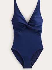 Blau - Boden Klassischer Badeanzug mit gedrehtem Design - Bild 6 von 6