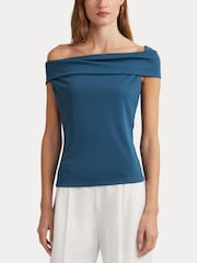 Lauren Ralph Lauren Gianna Stretch Jersey Off Shoulder Top - Image 3 of 8