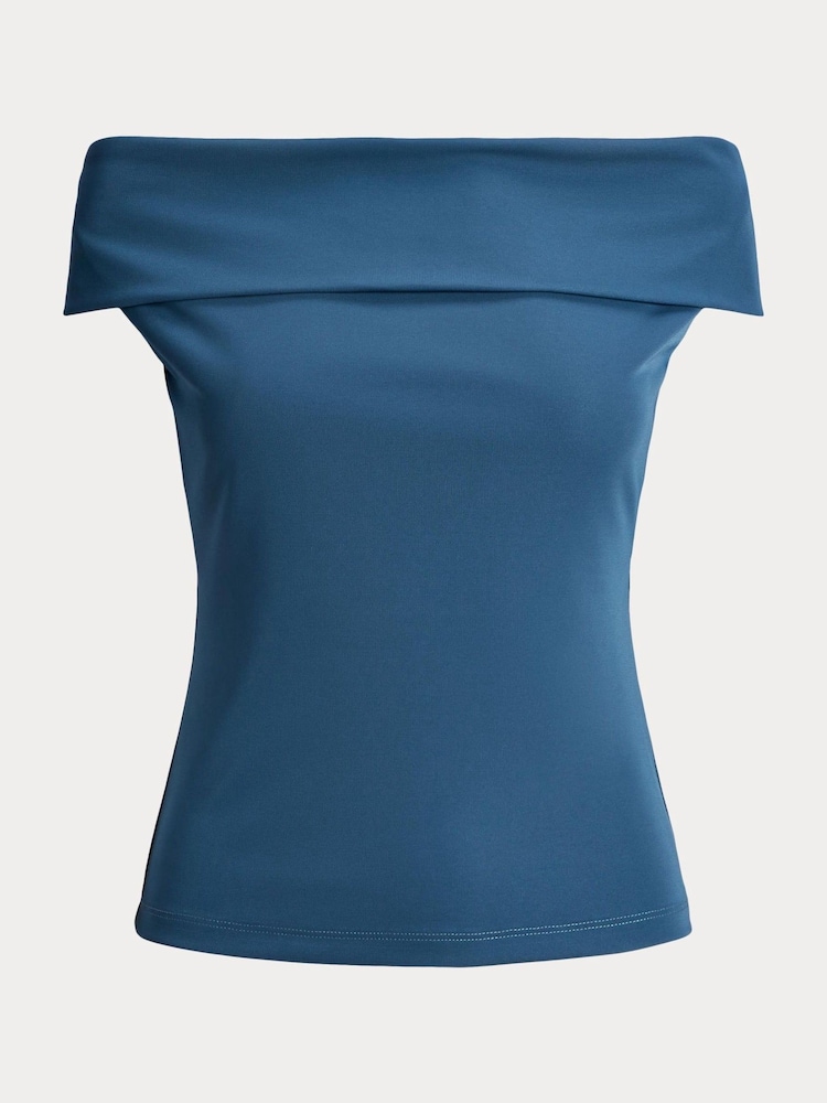 Lauren Ralph Lauren Gianna Stretch Jersey Off Shoulder Top - Image 8 of 8 Lauren Ralph Lauren Gianna Stretch Jersey Off Shoulder Top - Image 8 of 8