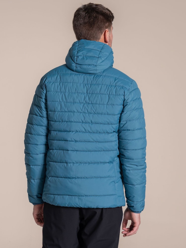 Craghoppers Teal Blue Compresslite IX Hooded Jacket - Image 2 of 6 Craghoppers Teal Blue Compresslite IX Hooded Jacket - Image 2 of 6