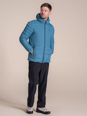 Craghoppers Teal Blue Compresslite IX Hooded Jacket - Image 3 of 6