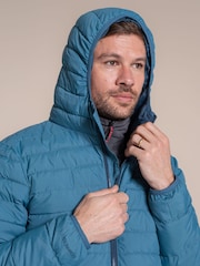 Craghoppers Teal Blue Compresslite IX Hooded Jacket - Image 5 of 6