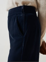 FatFace Blue Wide Leg Velvet Trousers - Image 5 of 5
