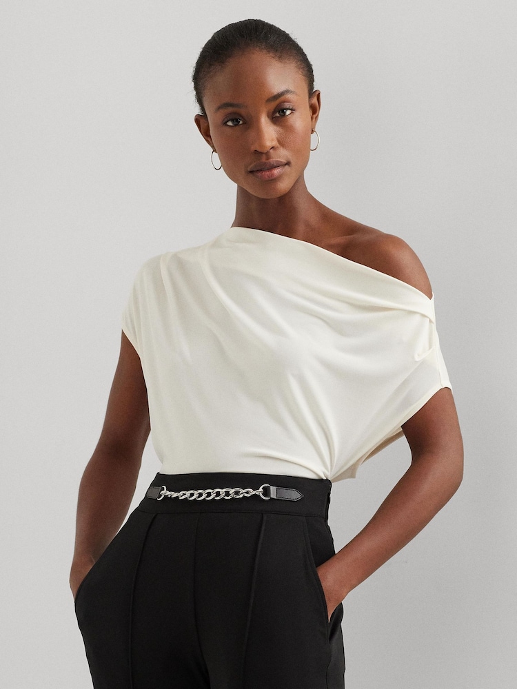 Lauren Ralph Lauren Arlaine Kurzärmeliges Shirt, Creme - Bild 1 von 8 Lauren Ralph Lauren Arlaine Kurzärmeliges Shirt, Creme - Bild 1 von 8